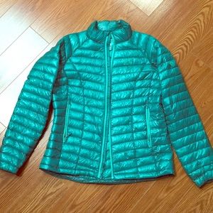 Mountain Hard Wear emerald green down puffer coat
